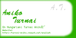 aniko turnai business card